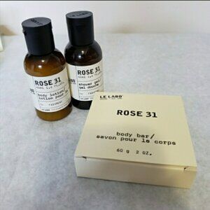 Le Labo Rose 31 partial mini set gel, bar and lotion